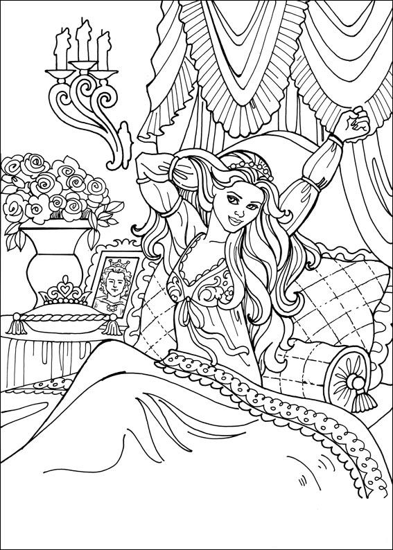 Print Prinses Leonora kleurplaat
